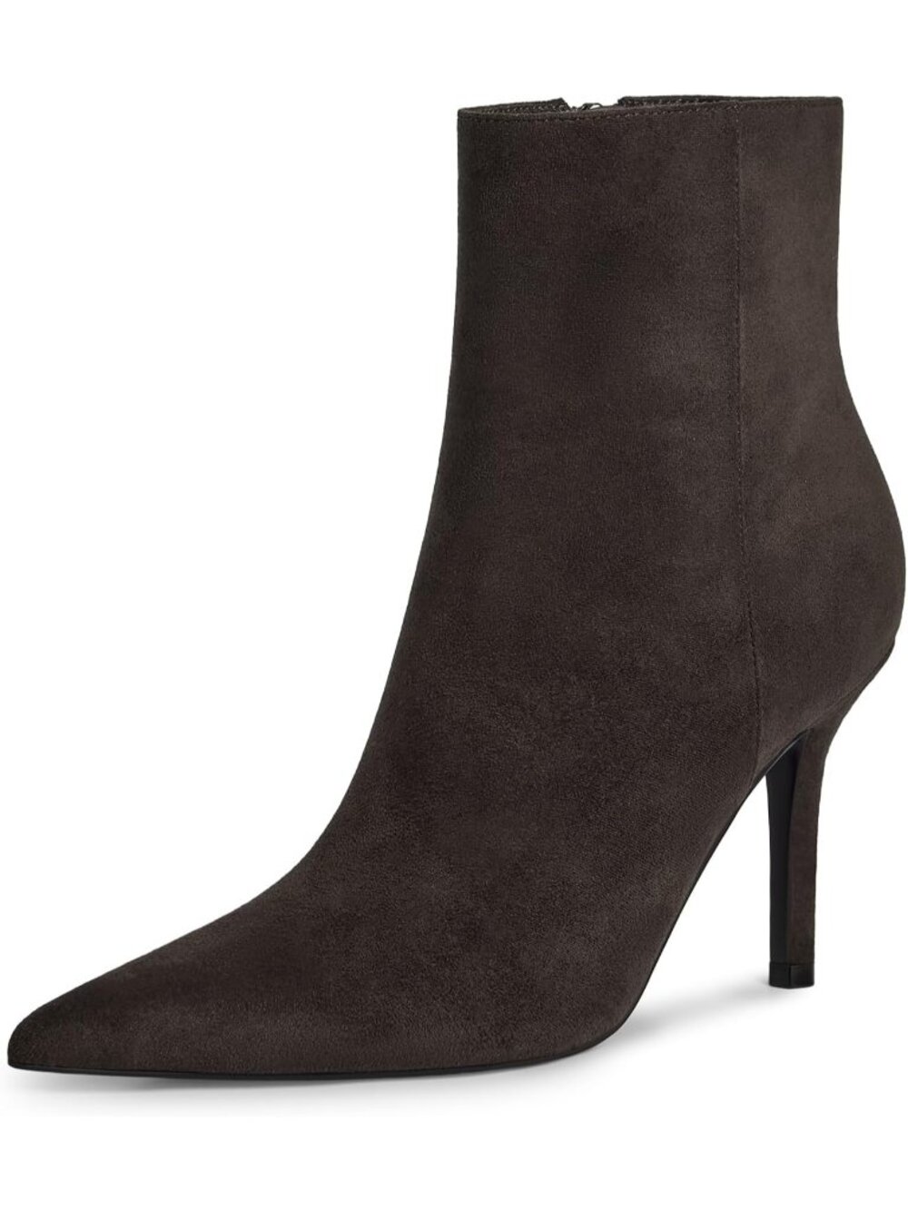 đ Women Dark Brown Suede Pointed Toe High Heel Stiletto Ankle Boots Shoes
